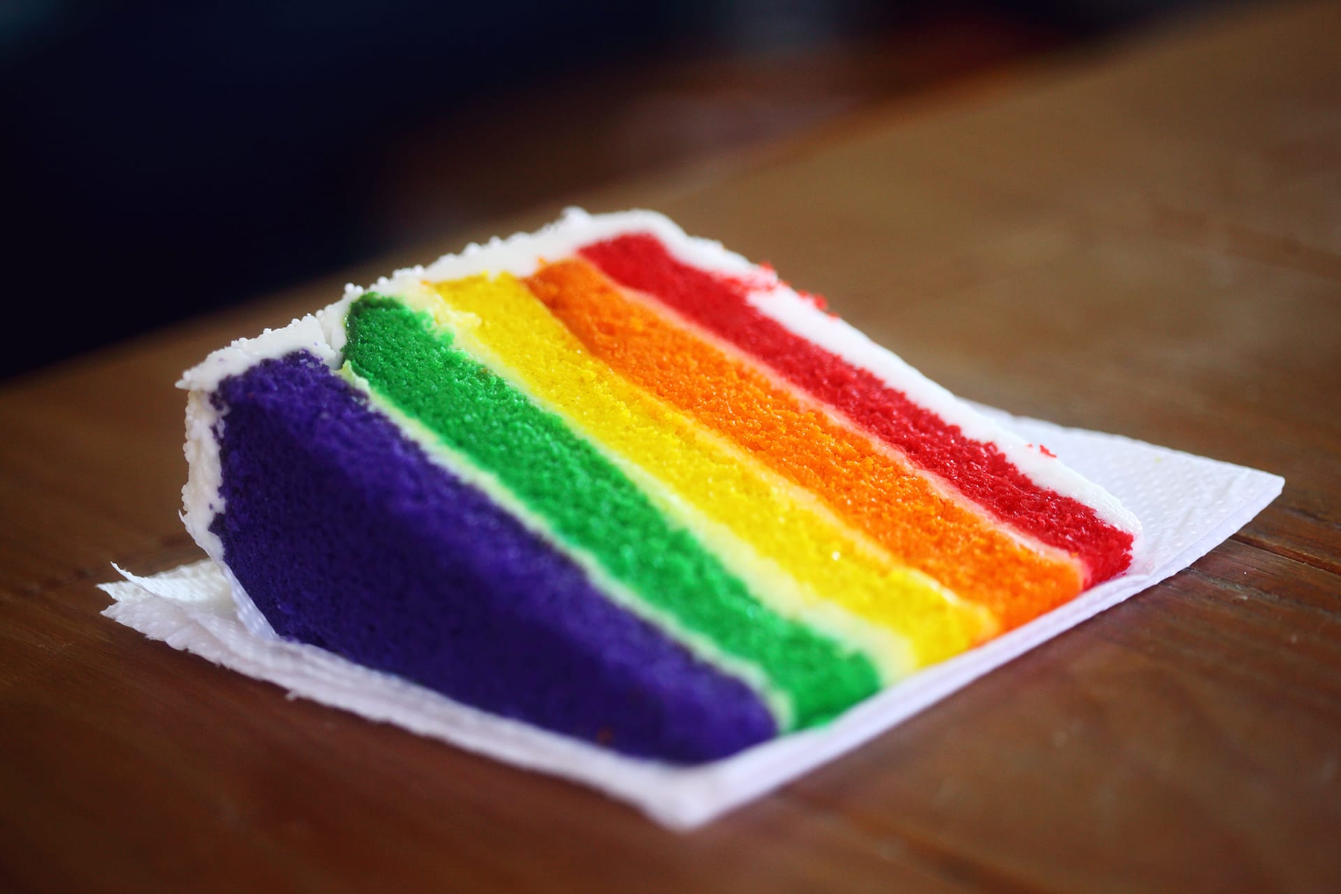 Put your Wilfa stand-mixer to the test with a pride flag layered cake