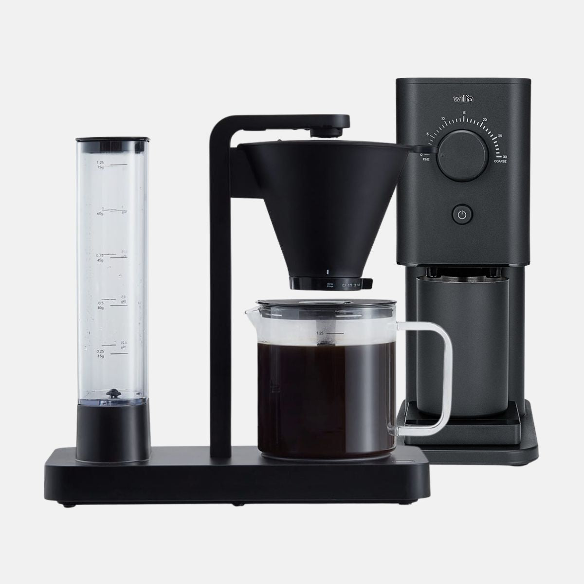 Wilfa Svart Performance Coffee Maker and Zense Coffee Grinder - Black Bundle