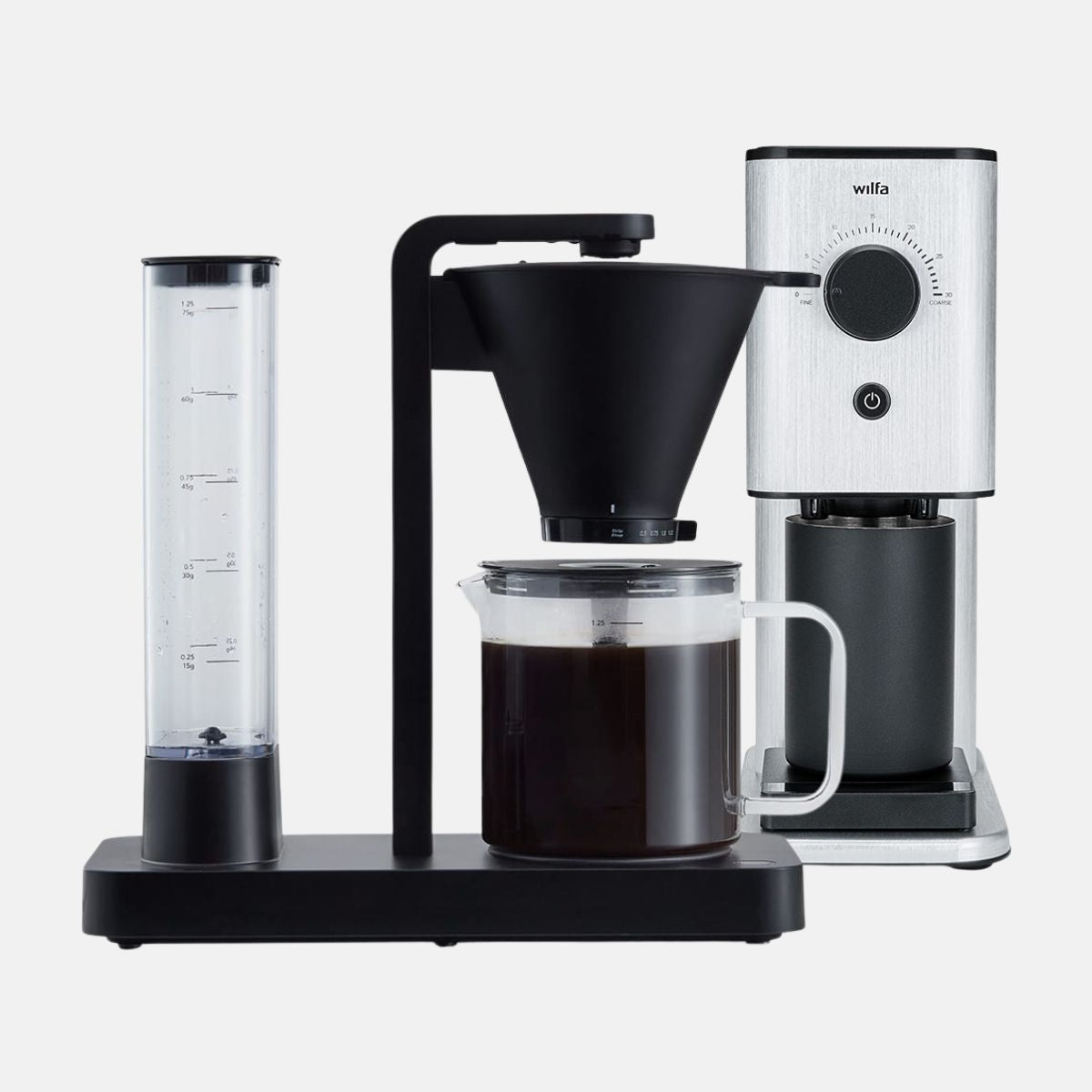 Wilfa Svart Performance Coffee Maker and Zense Alux Coffee Grinder Bundle