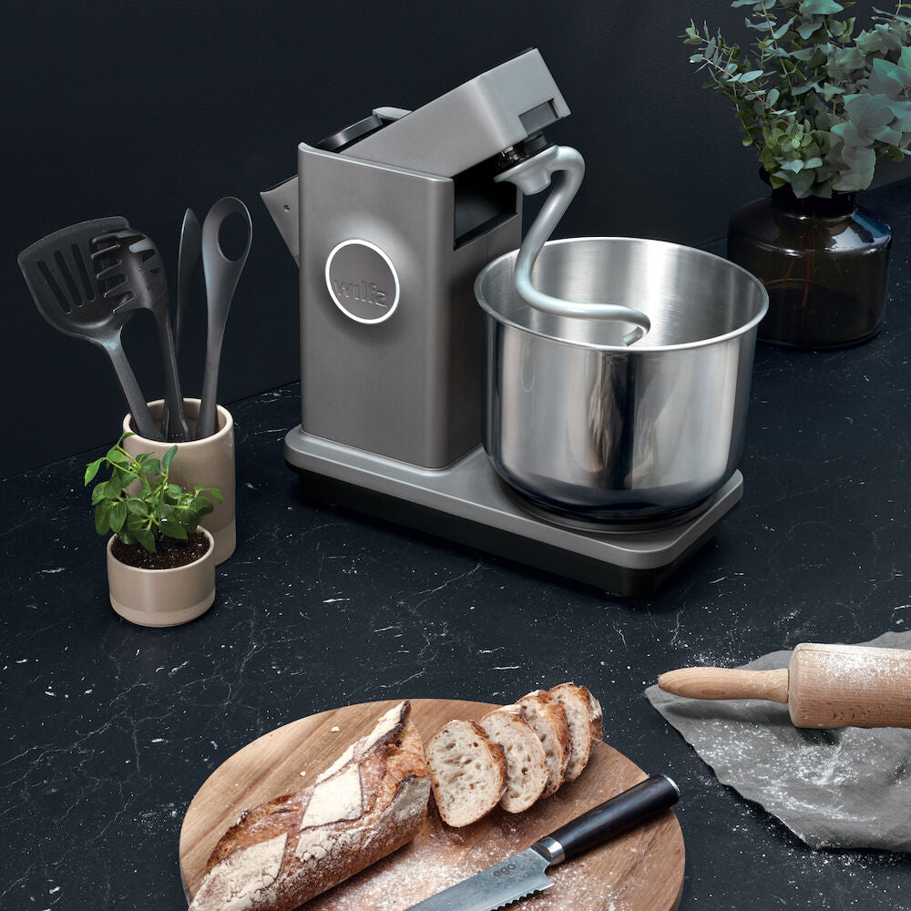 Wilfa Probaker Stand Mixer (Grey) + Wilfa Smooth Mix Hand Mixer (Black)