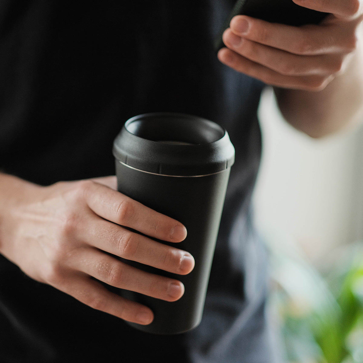 TOPL Flow360° Reusable Cup - Charcoal (8oz)