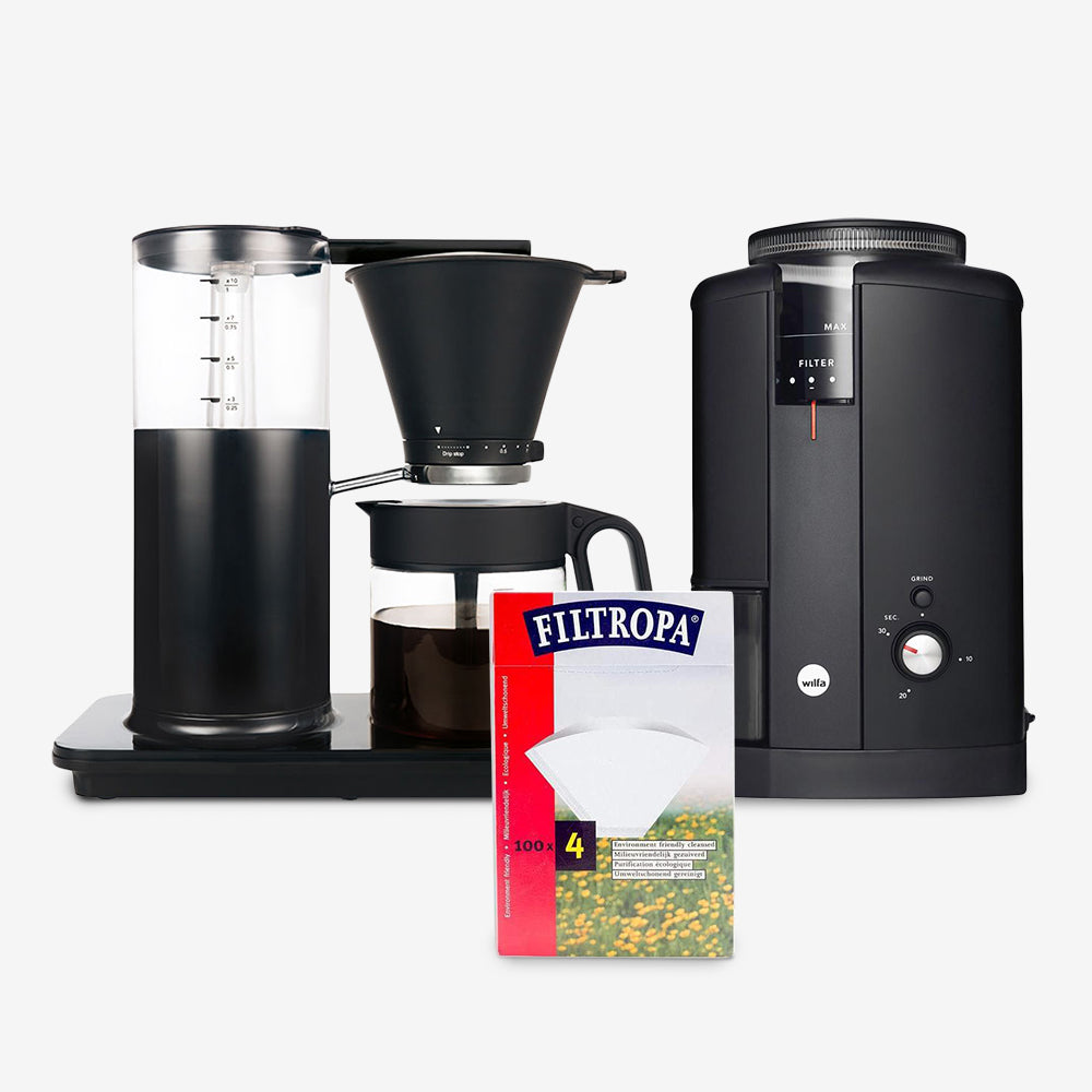 Wilfa Classic+ Coffee Maker and Coffee Grinder Bundle (Black)